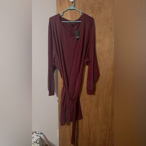 NWT Burgundy holiday studded torrid dress